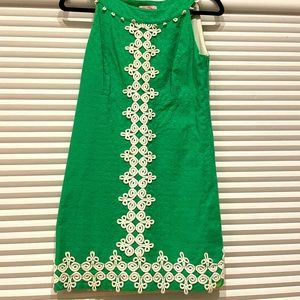 Green Lily Pulitzer shift dress size 2